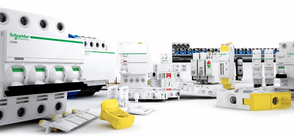 Composants modulaires Schneider Electric — disjoncteurs et équipements pour armoires électriques au Mali