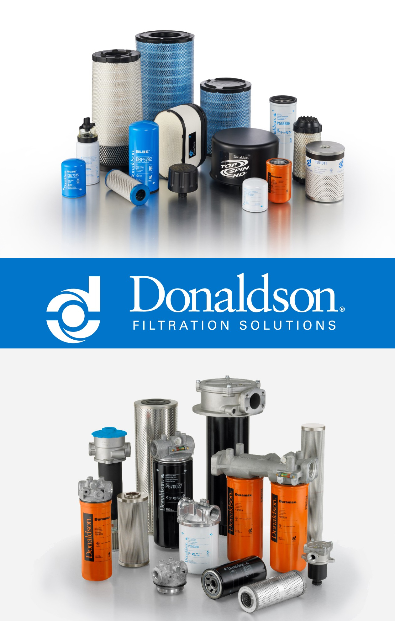 Filtres Donaldson — air, huile, gasoil et hydraulique pour groupes électrogènes au Mali
